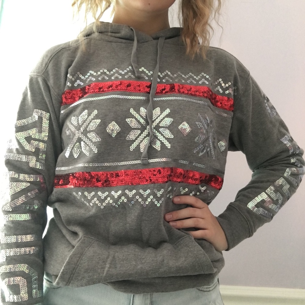 Victoria secret pink holiday sweatshirt